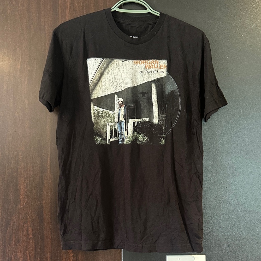 MORGAN WALLEN Black Graphic Crewneck T-Shirt -